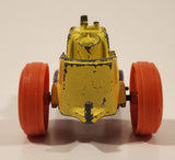 Vintage 1967 Tootsie Toys Tractor Yellow Die Cast Toy Car Vehicle