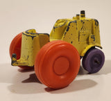 Vintage 1967 Tootsie Toys Tractor Yellow Die Cast Toy Car Vehicle