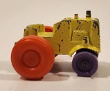 Vintage 1967 Tootsie Toys Tractor Yellow Die Cast Toy Car Vehicle