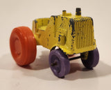 Vintage 1967 Tootsie Toys Tractor Yellow Die Cast Toy Car Vehicle
