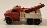 Vintage 1968 Lesney Matchbox Series No. 71 Ford Heavy Wrecker Truck ESSO Red and White Die Cast Toy Car Vehicle