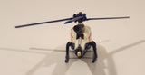 Vintage Majorette Gazelle Police Rescue Helicopter White Die Cast Toy Aircraft Vehicle Missing The Rotor