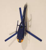 Vintage Majorette Gazelle Police Rescue Helicopter White Die Cast Toy Aircraft Vehicle Missing The Rotor