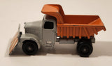 Vintage Lesney No. 16 Scammel Snow Plow Grey and Orange Die Cast Toy Car Vehicle