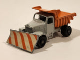Vintage Lesney No. 16 Scammel Snow Plow Grey and Orange Die Cast Toy Car Vehicle