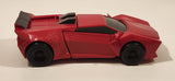 2015 Hasbro Transformers 3 Step Changer Sideswipe Robots in Disguise Red 8 1/2" Tall Plastic Toy Figure Car