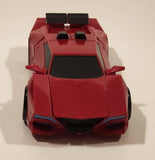 2015 Hasbro Transformers 3 Step Changer Sideswipe Robots in Disguise Red 8 1/2" Tall Plastic Toy Figure Car