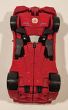 2015 Hasbro Transformers 3 Step Changer Sideswipe Robots in Disguise Red 8 1/2" Tall Plastic Toy Figure Car