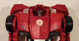 2015 Hasbro Transformers 3 Step Changer Sideswipe Robots in Disguise Red 8 1/2" Tall Plastic Toy Figure Car