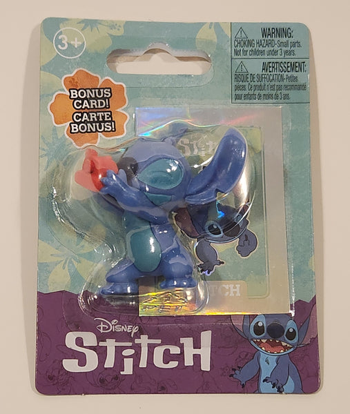 2024 Just Play Disney Stitch 2 1/8" Tall Toy Figure with Bonus Card New in Package