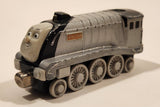 2009 Mattel Gullane Thomas & Friends Talking Spencer Train Engine Locomotive Silver 3 3/4" Long Magnetic Die Cast Toy Vehicle