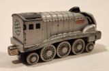 2009 Mattel Gullane Thomas & Friends Talking Spencer Train Engine Locomotive Silver 3 3/4" Long Magnetic Die Cast Toy Vehicle