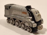 2009 Mattel Gullane Thomas & Friends Talking Spencer Train Engine Locomotive Silver 3 3/4" Long Magnetic Die Cast Toy Vehicle