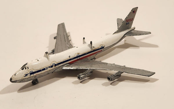Vintage Lintoy Boeing 747 NASA 905 White Die Cast Toy Aircraft
