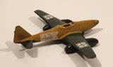 Lintoy Messerschmitt ME-262 Green and Beige WWII Die Cast Toy Aircraft