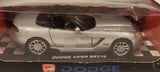 New Ray Dodge Viper SRT/10 Silver 1/32 Scale Die Cast Toy Car Vehicle New in Box