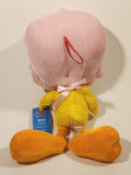 2005 Ganz Warner Bros. Looney Tune Tweety Bird with Pink Bonnet Hat 15" Stuffed Plush Toy New with Tags