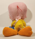 2005 Ganz Warner Bros. Looney Tune Tweety Bird with Pink Bonnet Hat 15" Stuffed Plush Toy New with Tags