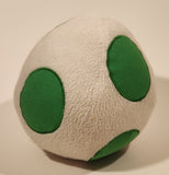 Nintendo Super Mario Bros. White and Green Yoshi Egg 7" Stuffed Plush Toy