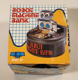Vintage c. 1970 Ever Last Roboto Machine Bank Wind up Action Plastic Toy New in Box