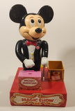 Vintage 1976 Durham Industries Walt Disney's Mickey Mouse Mickey Magician Magic Show Plastic Toy