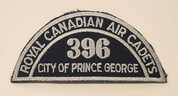 Royal Canadian Air Cadets 396 City Of Prince George Embroidered Shoulder Title Patch Badge