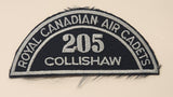 Royal Canadian Air Cadets 205 Collishaw (Nanaimo) Embroidered Shoulder Title Patch Badge