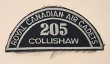 Royal Canadian Air Cadets 205 Collishaw (Nanaimo) Embroidered Shoulder Title Patch Badge