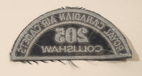 Royal Canadian Air Cadets 205 Collishaw (Nanaimo) Embroidered Shoulder Title Patch Badge