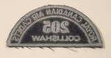 Royal Canadian Air Cadets 205 Collishaw (Nanaimo) Embroidered Shoulder Title Patch Badge