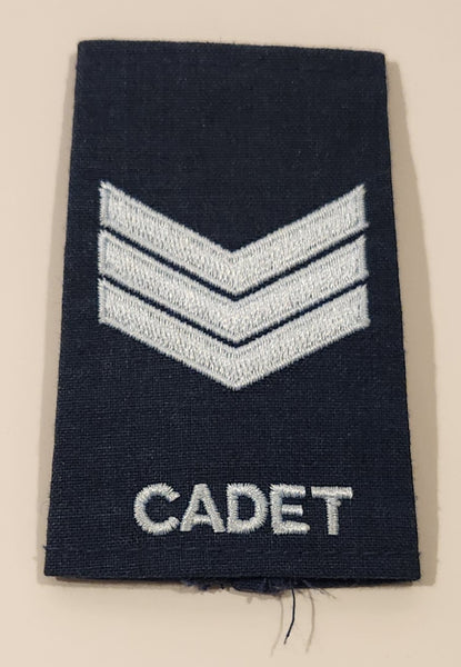 Royal Canadian Air Cadets Sergeant Three Chevrons Embroidered Patch Badge