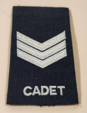 Royal Canadian Air Cadets Sergeant Three Chevrons Embroidered Patch Badge