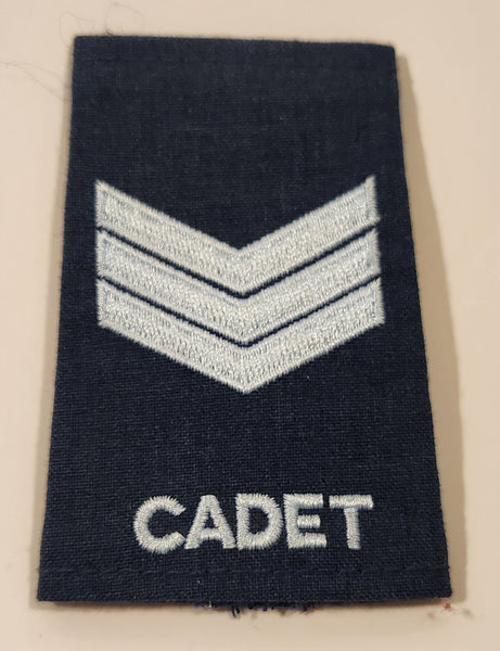 Royal Canadian Air Cadets Sergeant Three Chevrons Embroidered Patch Badge
