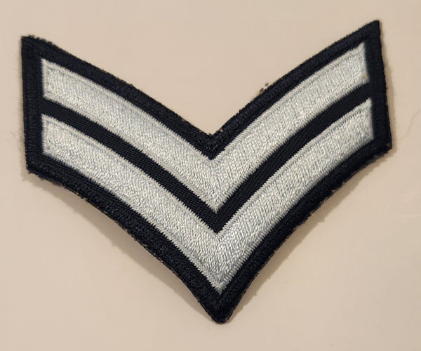 Royal Canadian Air Cadets Corporal Two Chevrons Embroidered Patch Badge