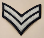 Royal Canadian Air Cadets Corporal Two Chevrons Embroidered Shoulder Patch Badge