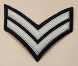 Royal Canadian Air Cadets Corporal Two Chevrons Embroidered Shoulder Patch Badge