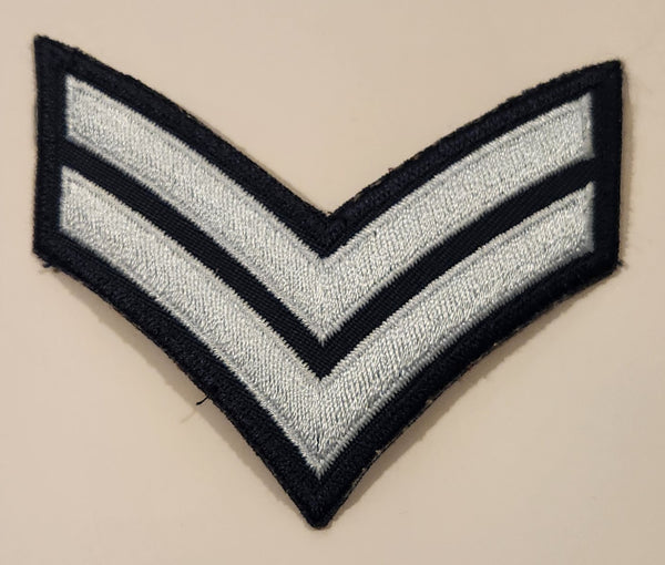 Royal Canadian Air Cadets Corporal Two Chevrons Embroidered Shoulder Patch Badge