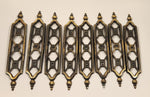 Vintage Ajax Cabinet Jewelry 854 Backplate Hardware Set of 8