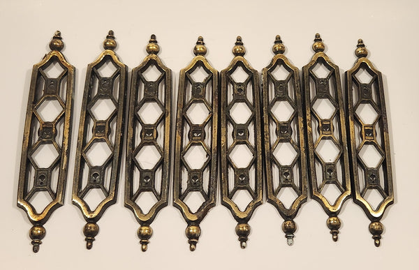 Vintage Ajax Cabinet Jewelry 854 Backplate Hardware Set of 8