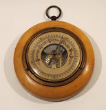 Vintage Wooden Cased 5" Weather Barometer Made in West Germany