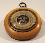 Vintage Wooden Cased 5" Weather Barometer Made in West Germany