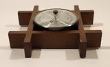 Vintage Wooden Grid 6" Weather Barometer Made in West Germany