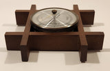 Vintage Wooden Grid 6" Weather Barometer Made in West Germany