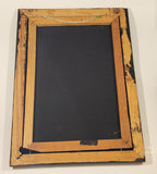 Vintage Signed Mexican Artwork Snoopy in Pedal Car 14 1/2" x 20 1/2" Original Painting on Black Velvet in Wood Frame