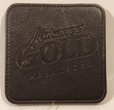 Kokanee Gold Amber Lager Dark Brown Leather Beverage Drink Coaster