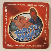 Tree Brewing Kelowna BC Thirsty Beaver Paper Beverage Drink Coaster