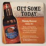 Tree Brewing Kelowna BC Thirsty Beaver Paper Beverage Drink Coaster