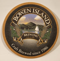 Bowen Island Brewing Craft Brewed since 1986 Paper Beverage Drink Coaster