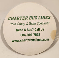Charter Bus Lines Take The Coach To The Game Paper Beverage Drink Coaster