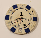 $1 Coin White Token Poker Chip